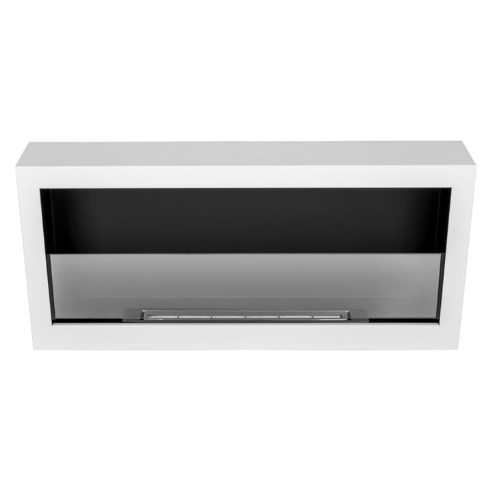 Bioethanol Wandkamin - Deluxe Weiss
